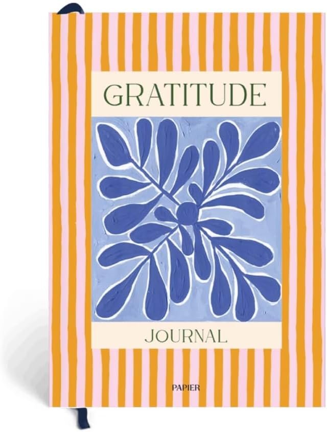 Papier Stay Grounded Gratitude Journal – Colorful Hardback | Daily Prompts, Activities & Monthly CheckIns | Undated Diary | For Affirmation, Reflection, Mindfulness & Meditation | Self Care Gift
