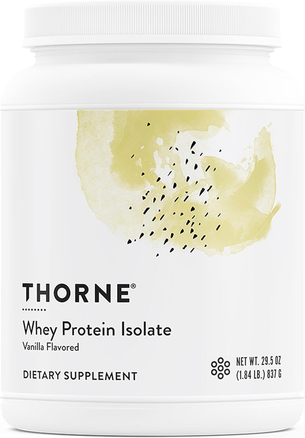 THORNE – Whey Protein Isolate – Balanced Amino Acids Profile with BCAAs – 21 Grams of Easy to Digest Whey Protein Powder – NSF Certified for Sport – Vanilla – Gluten & Soy-Free – 30 Servings