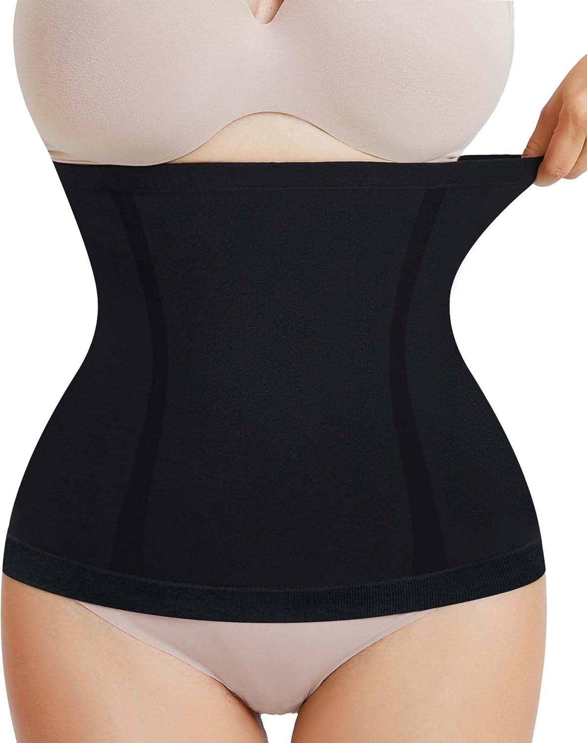 AOSBOEI Waist Trainer Shapewear Tummy Control Waist Cincher Girdle Body Shaper Postpartum Recovery Belt Belly Band Wrap