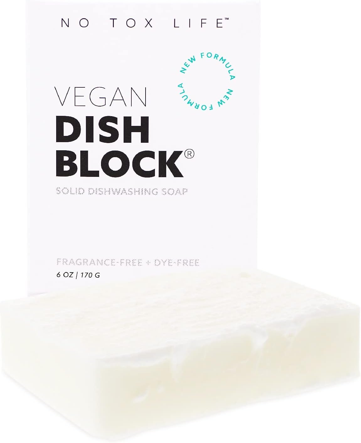 No Tox Life DISH BLOCK – Free of Dyes and Fragrance – Zero Waste Dish Soap
