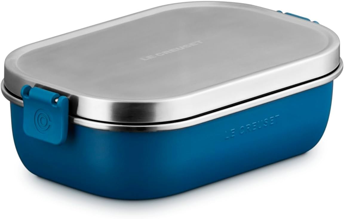 Le Creuset Stainless Steel On The Go Lunch Box, 30 oz., Deep Teal