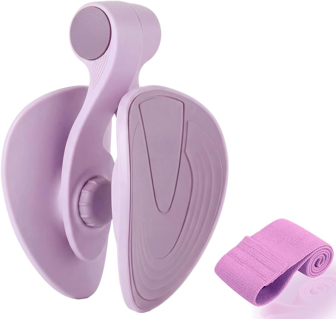 Inner Thigh Exerciser, Thigh Trainer & Pelvic Floor Exercise Devices for Women and Men, Hip Glute & Leg Toner, Non-Slip Stable Design Home Gym Equipment for Home Workout