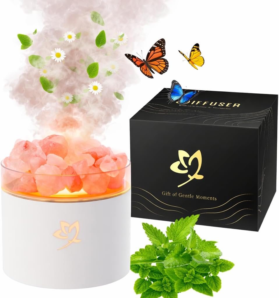 Scent Diffuser – White Aromatherapy Diffuser for Bedroom Yoga Hotel SPA – Sounds Below 35dB with Peaceful Sleep for Women