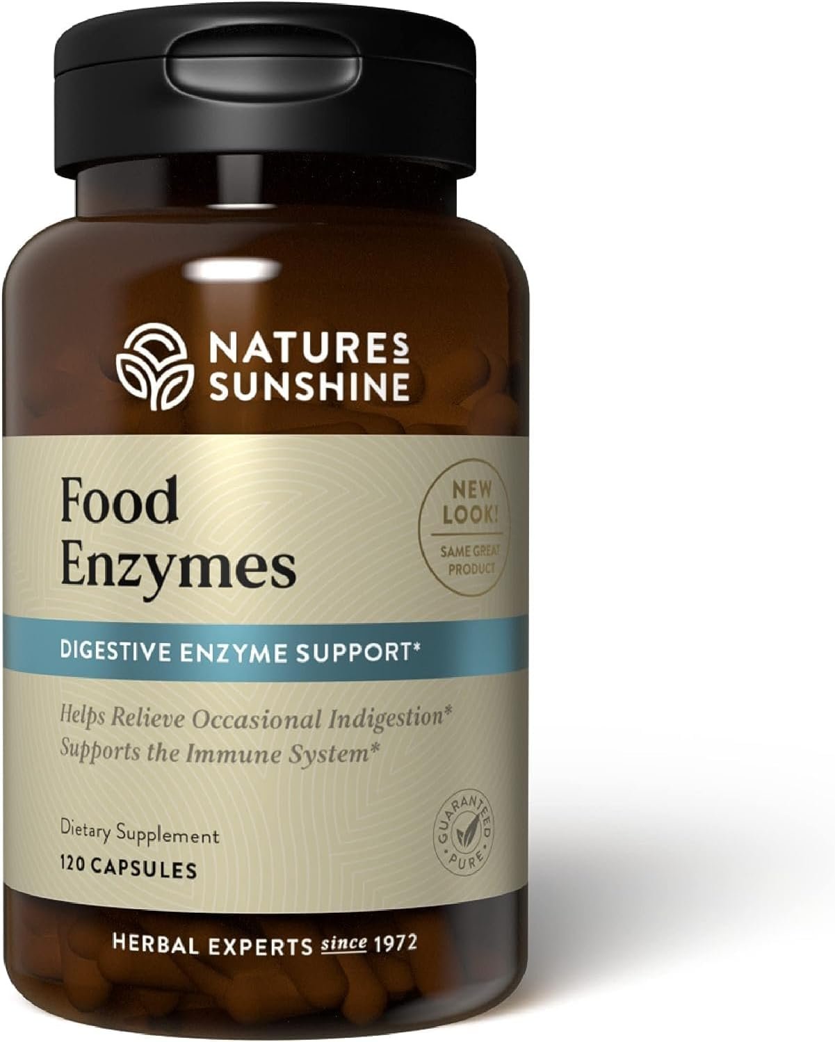 Nature’s Sunshine Food Enzymes – Digestive Support with Prebiotics and Probiotics for Gut Health – Digestive Enzyme Supplement for Digestive Health and Relief from Occasional Indigestion
