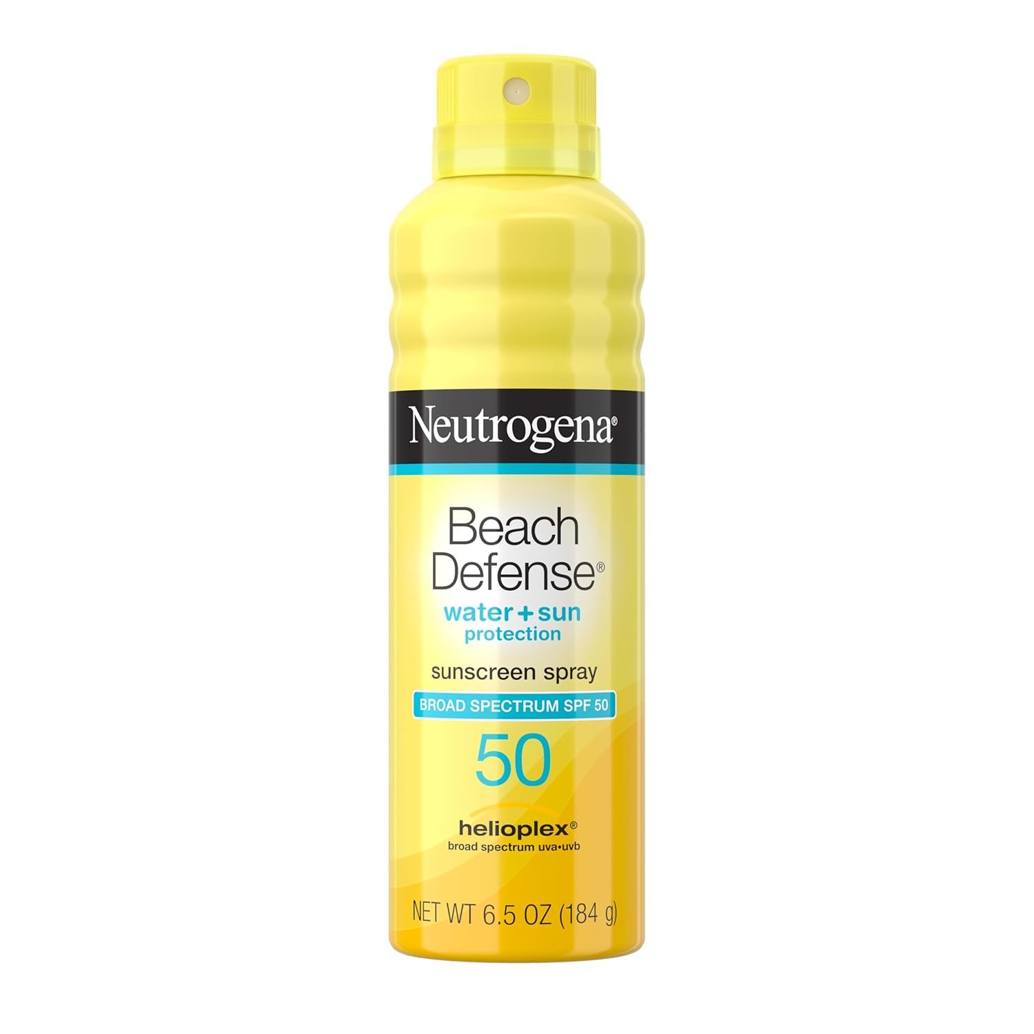 Neutrogena Beach Defense SPF 50 Sunscreen Spray, Broad Spectrum, Lightweight & Fast Absorbing, Oxybenzone & Octinoxate Free, Hawaii Act 104 Compliant Face & Body Sunscreen, 6.5 oz