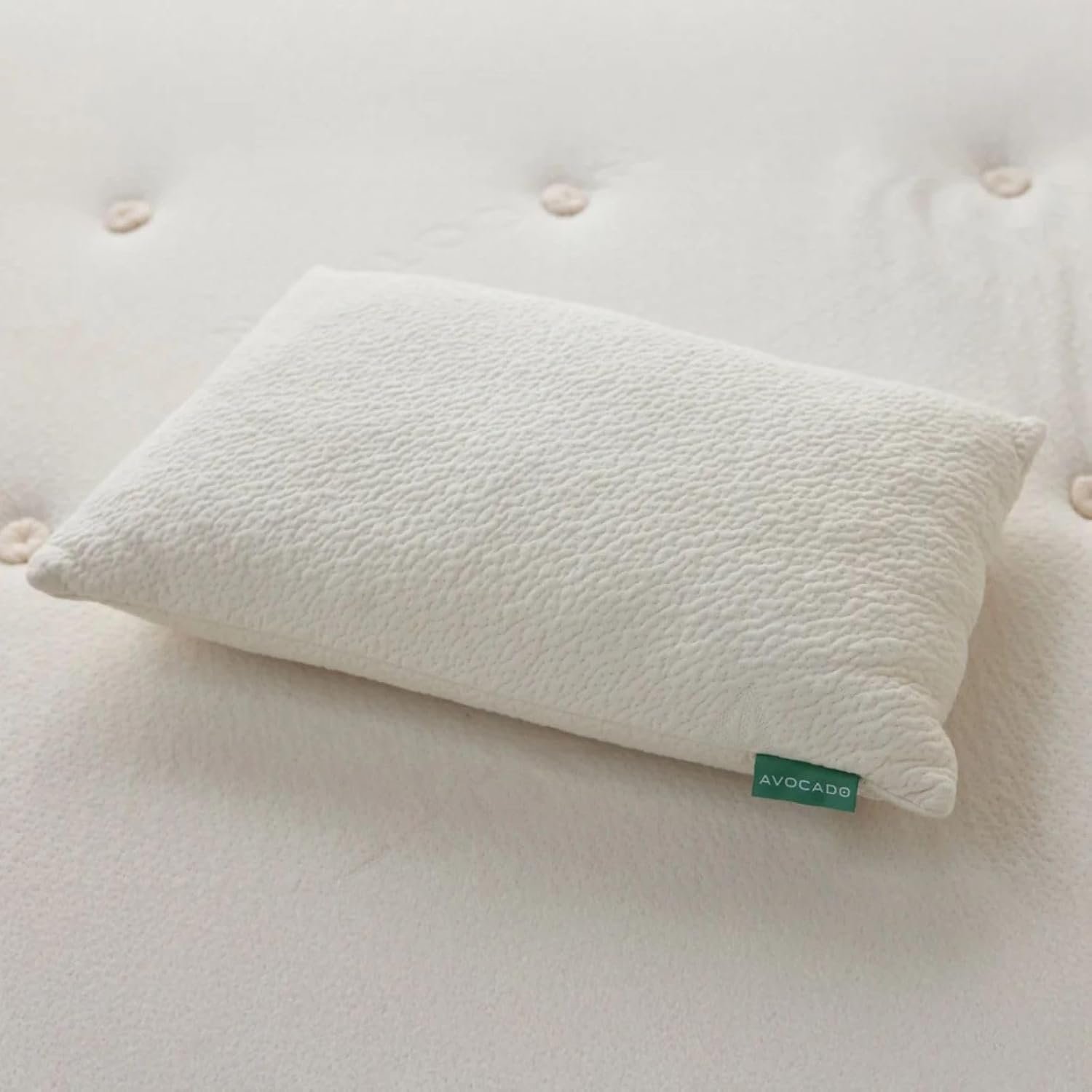 Avocado Organic Pillow Natural Latex Core with Kapok Fiber Fill (Standard (24″ x 19″))