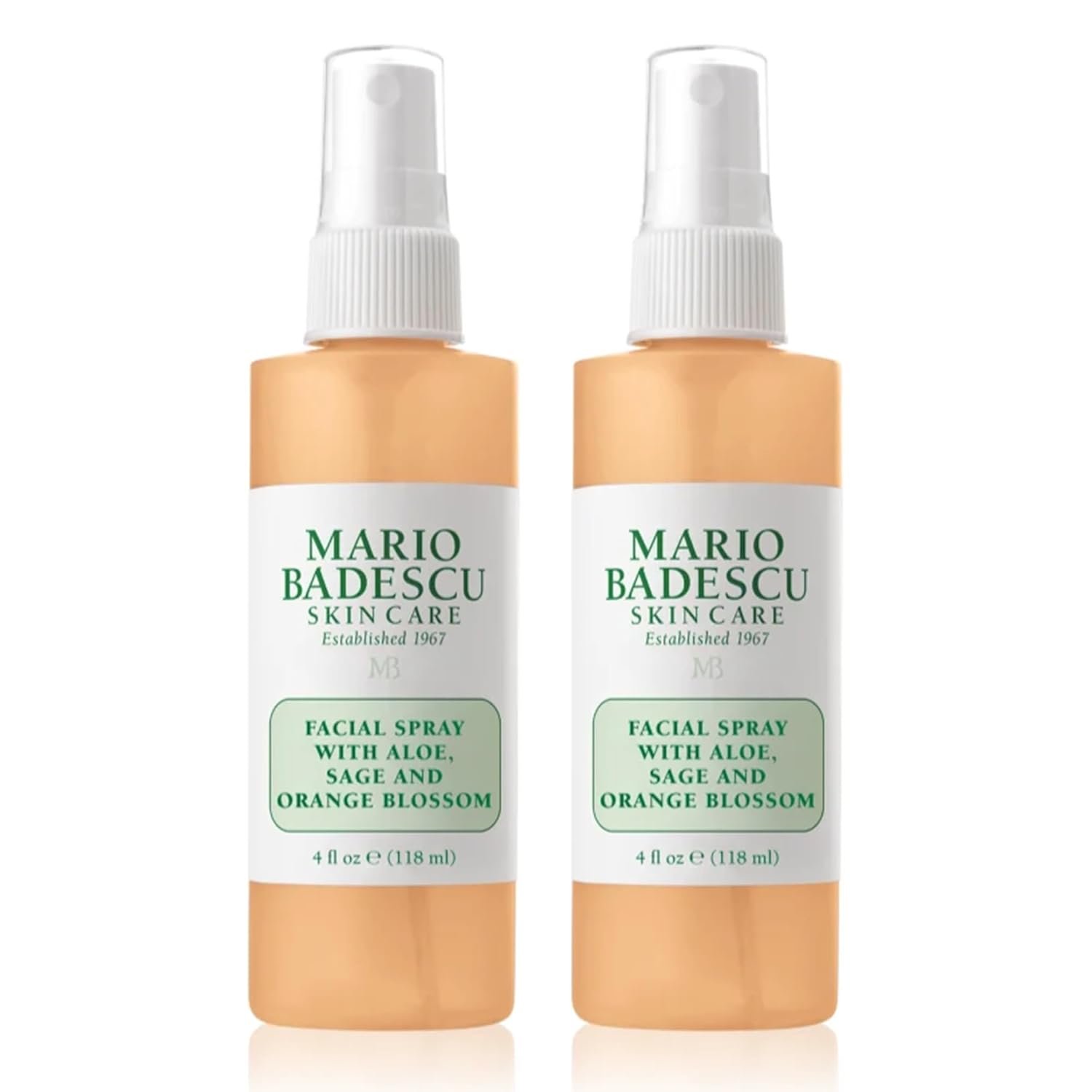 Mario Badescu Facial Spray with Aloe, Sage and Orange Blossom for All Skin Types | Face Mist that Hydrates & Uplifts