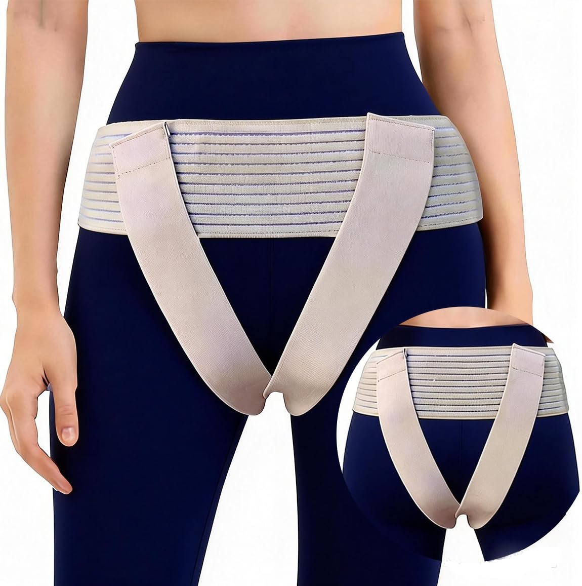 3”×58’’ V-Sling Pelvic Support Belt for Prolapse/Pregnancy SPD/Pelvic Floor Support/Organ Prolapse Support/Postpartum Recovery, Women’s Pelvic Support Belt