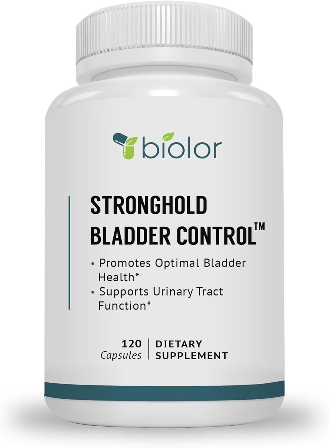Biolor Stronghold Bladder Control for Men and Women -Supports Healthy Urinary Flow (Already Within Normal Ranges) – 120 Capsules
