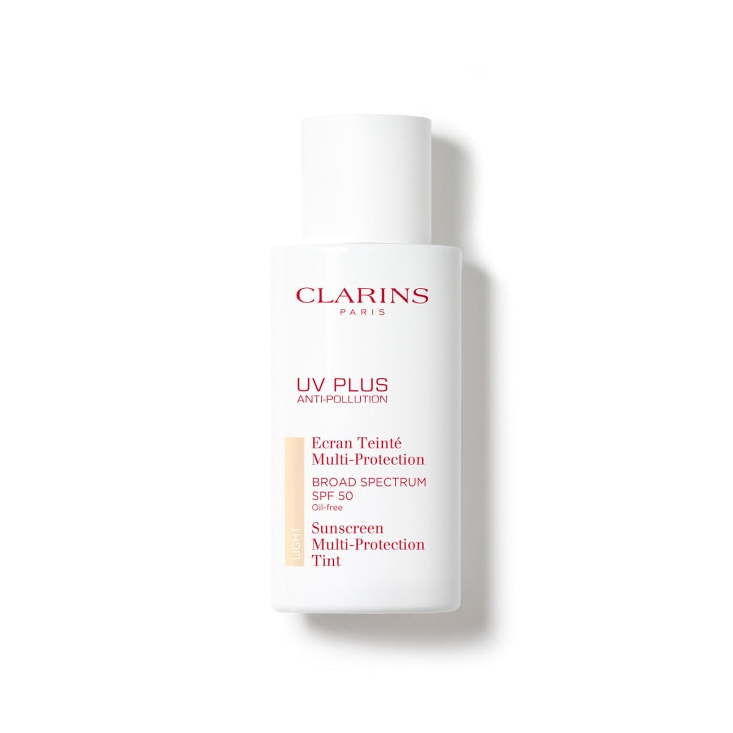 Clarins UV Plus Anti-Pollution, Broad Spectrum SPF 50 Tinted Face Sunscreen | Sheer Finish | Lightweight and Oil-Free | Triple Protection From UVA/UVB Rays, Free Radicals and Pollutants