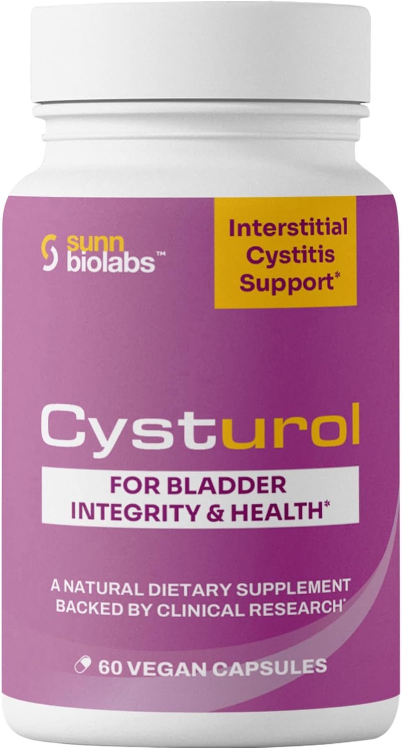 CYSTUROL® Bladder Support Supplement | Interstitial Cystitis (IC) | Bladder Pain | Urinary Tract Health | Clinically Studied Formula for Bladder Inflammation, UTI, Mast Cell Support & Urinary Urgency