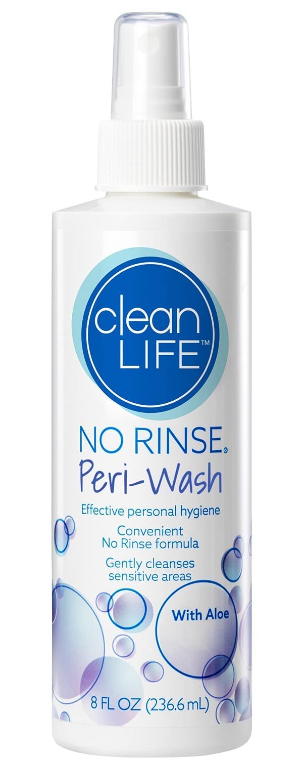 No-Rinse Peri-Wash, 8 fl oz – Soothing, Protecting Perineal Cleanser in a Rinse-Free Formula