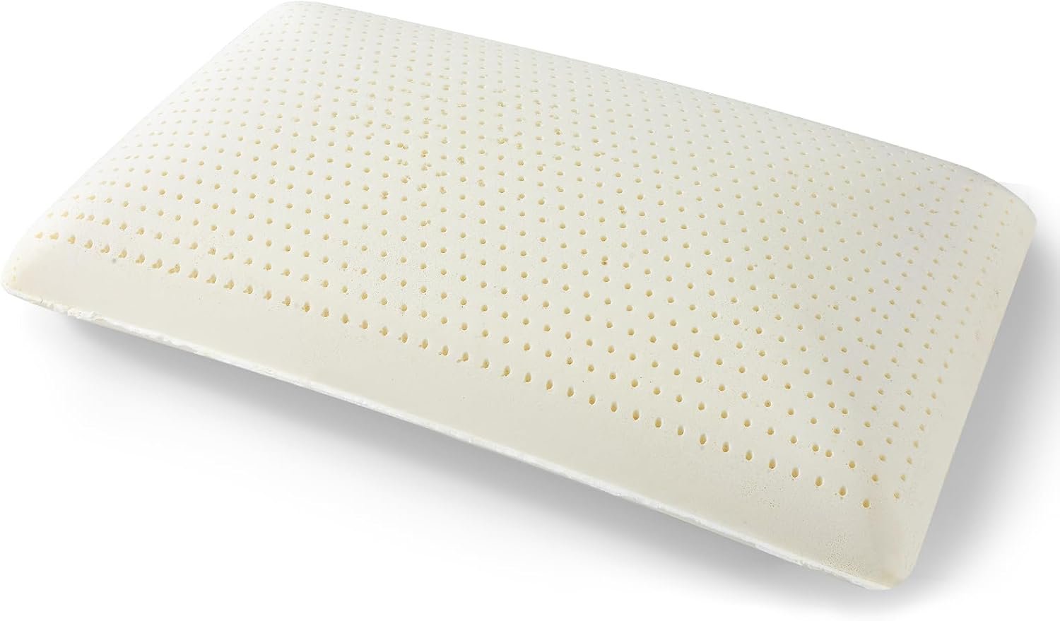 Talalay 100% Natural Premium Latex Pillow,Bed Pillow for Sleeping with Removable Cotton Cover, Helps Relieve Pressure, Breathable, Pressure Relief, Durable, Best Gift (1, Standard (Mid Loft))