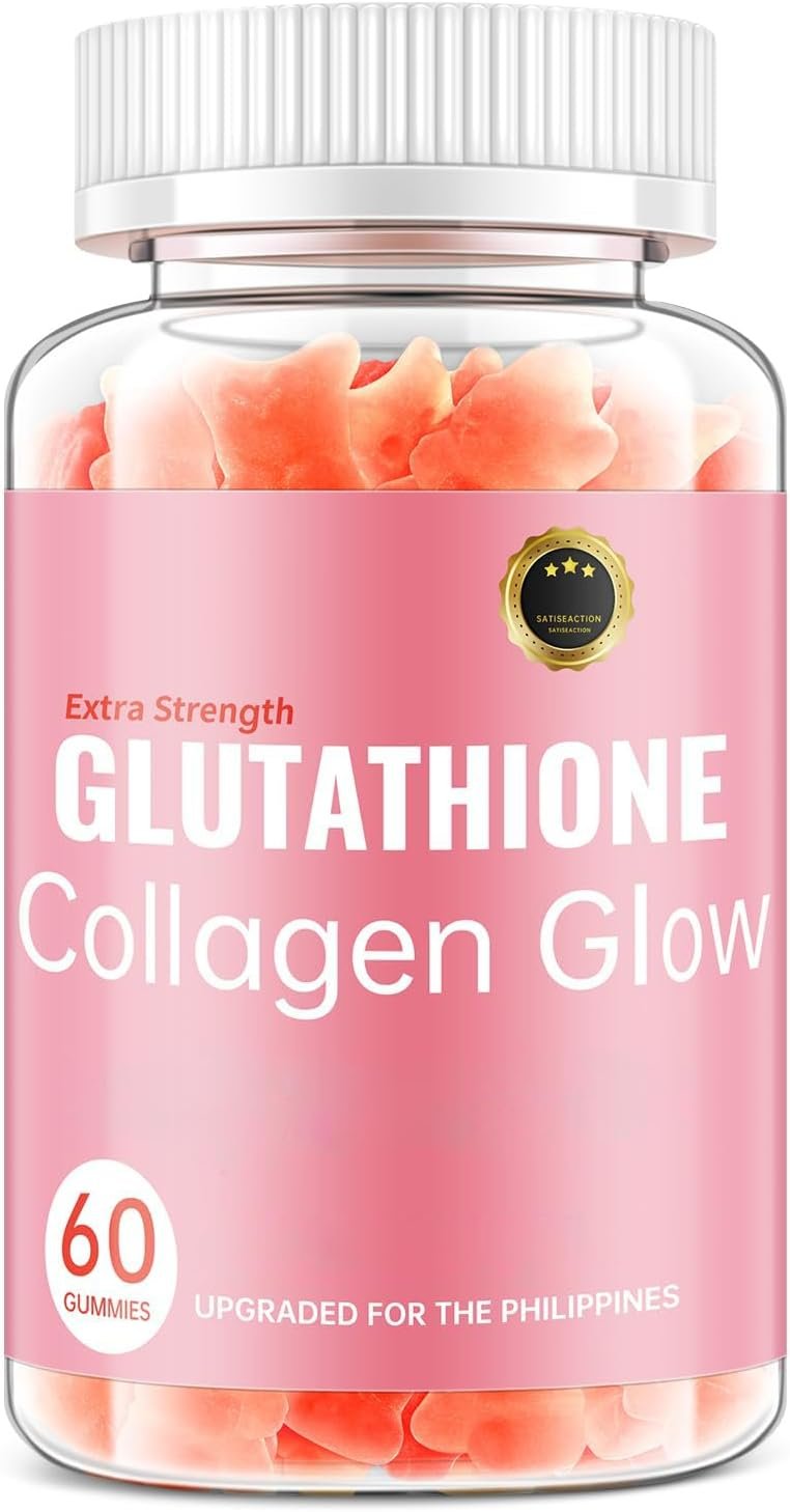 Glutathione Collagen Glow Gummies for Women, Glutathione Collagen Glow Gummies for Dark Spot, 60/120Pcs Korean Organic Glow Beauty Collagen for Skin Care Anti-Aging (1)