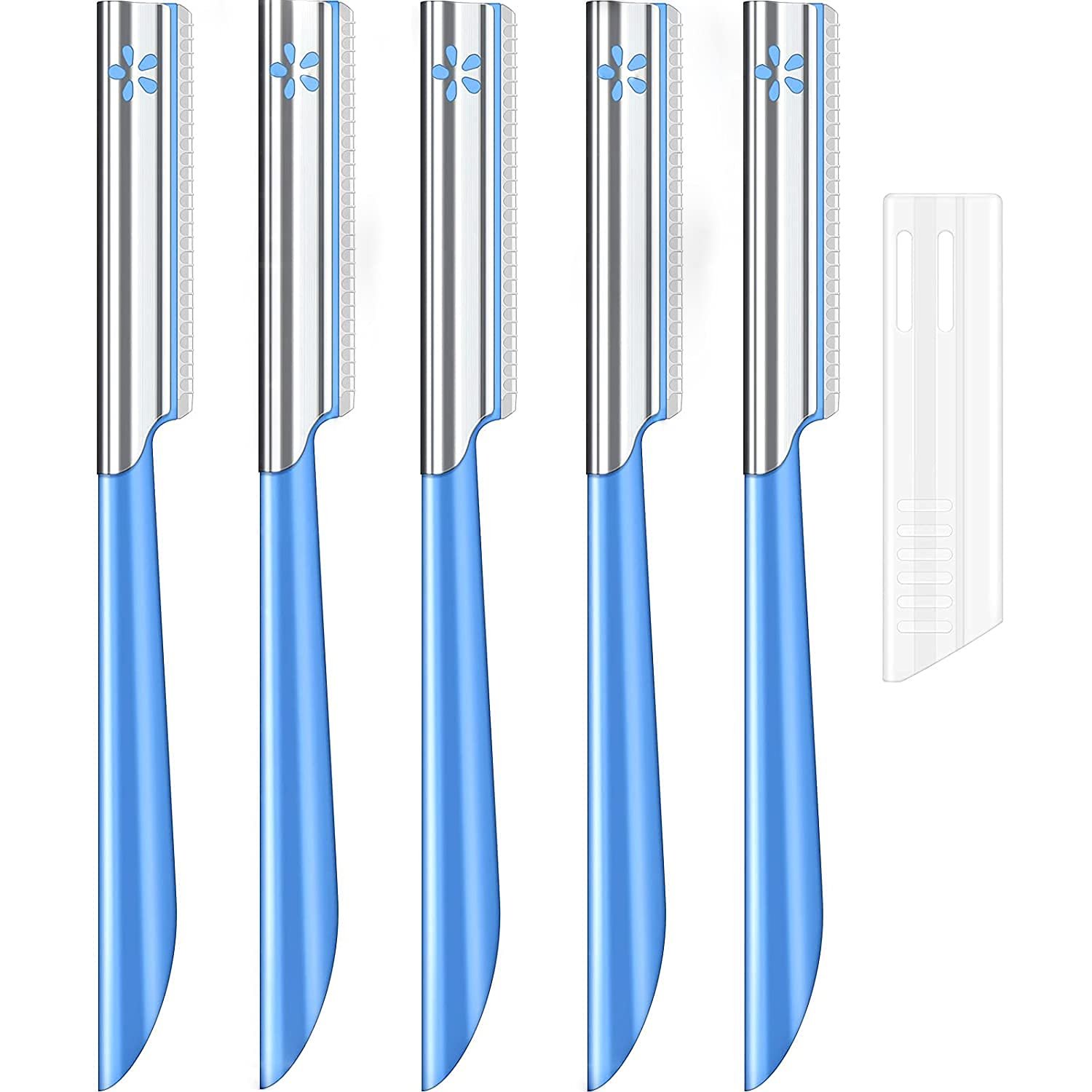 Women Facial Razor for Hair Removal – Dermaplaning Tool Peach Fuzz Trimmer, Fine Hair Remover Eyebrow Razors and Dermaplane Face Shavers Women’s Exfoliating for Sensitive Skin Essential Travel