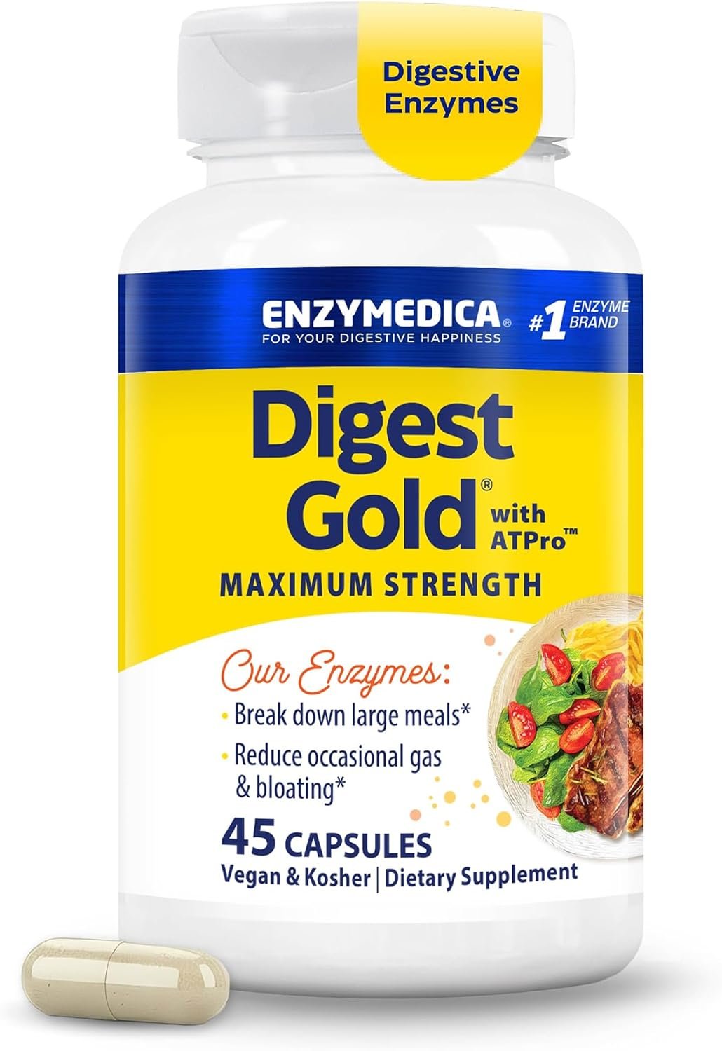 Enzymedica, Digest Gold, 45 Veggie Capsules