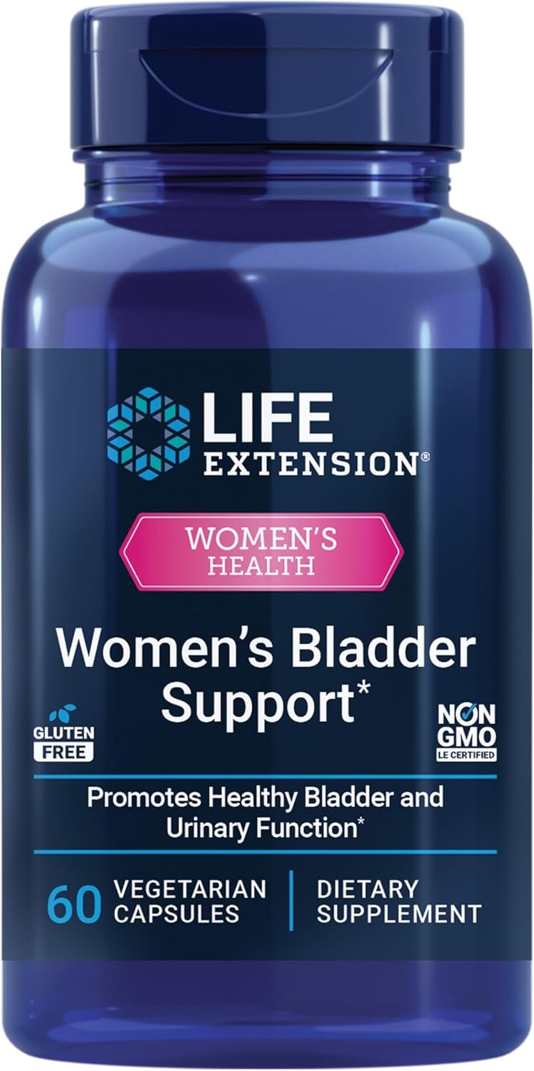 Life Extension Women’s Bladder Support – for Bladder Health and Normal Urinary Frequency – Horsetail, Lindera and Three-Leaf Caper Extracts – Non-GMO – Gluten Free — 60 Vegetarian Capsules