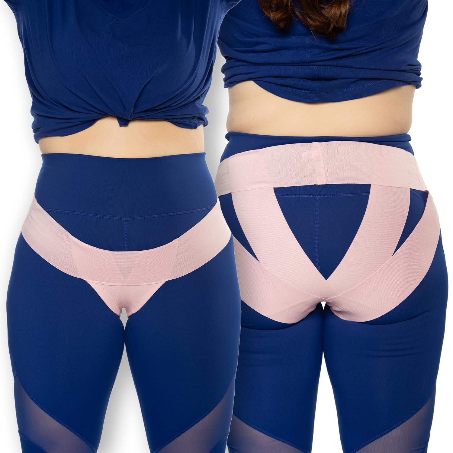 Pelvic Support Belt for Women – Pregnancy & Postpartum Uterus Girdle, SPD, Prolapse, Vulvar Varicosities Support Band – High Waist, Pink, XX-Large fits waist 34″ up to 41″