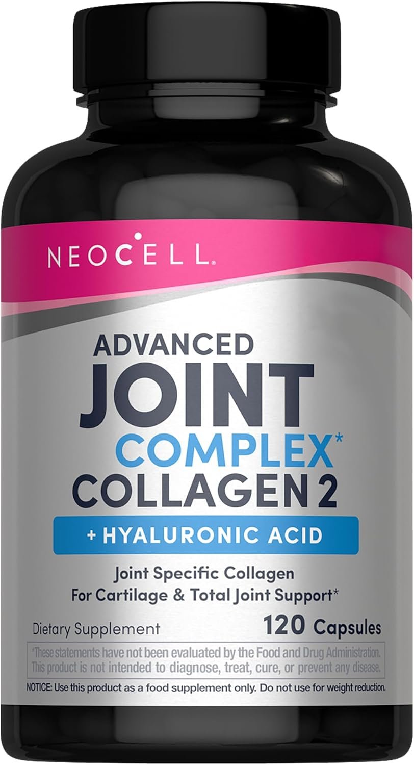 NeoCell Joint Complex Supplement | 120 Capsules | Plus Hyaluronic Acid | Collagen Type II | Advanced Formula