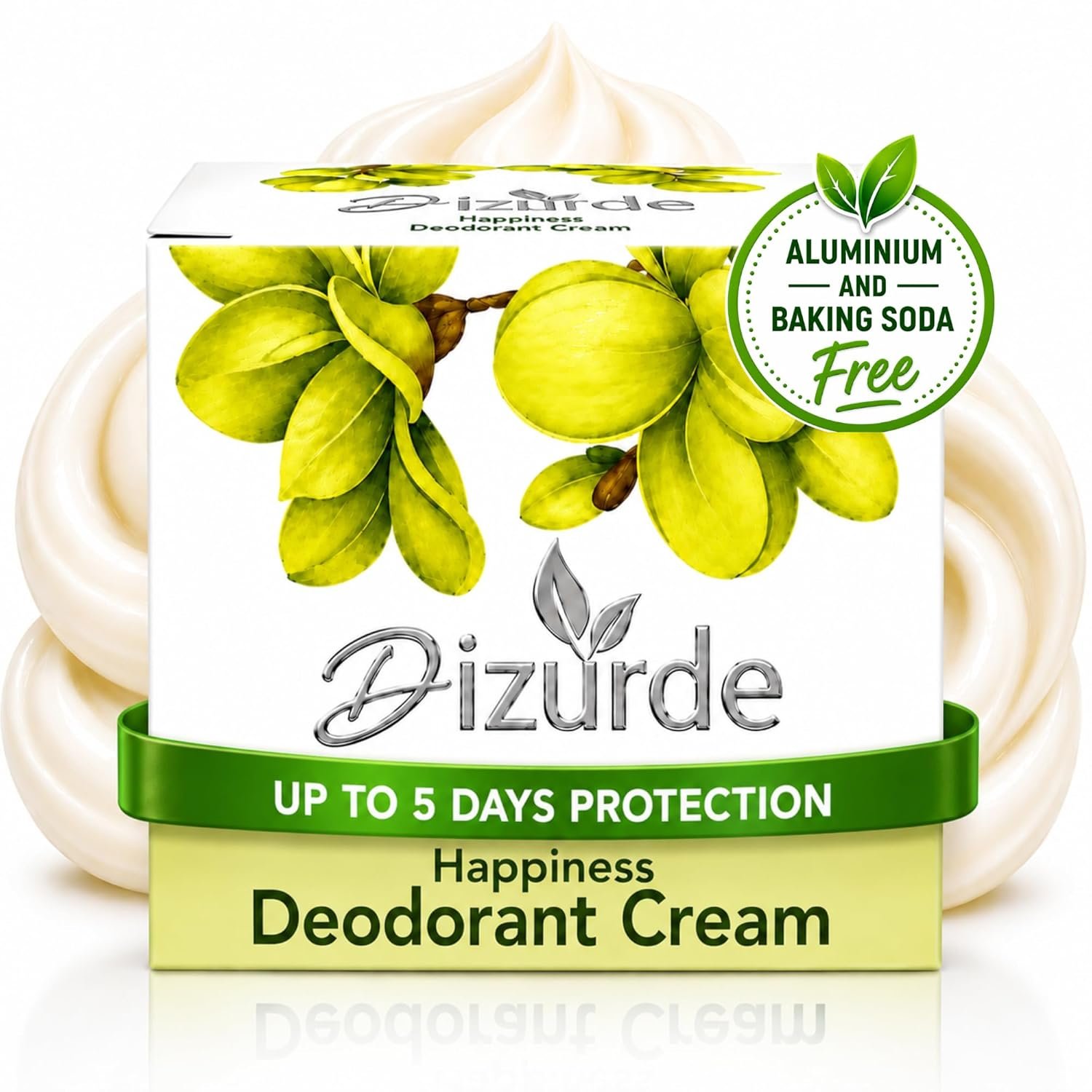 Natural Deodorant Cream Antiperspirant for Men & Women | Aluminum Free Deodorant for Sensitive Skin | Long-Lasting Protection, Stain-Free, Travel Size Essential