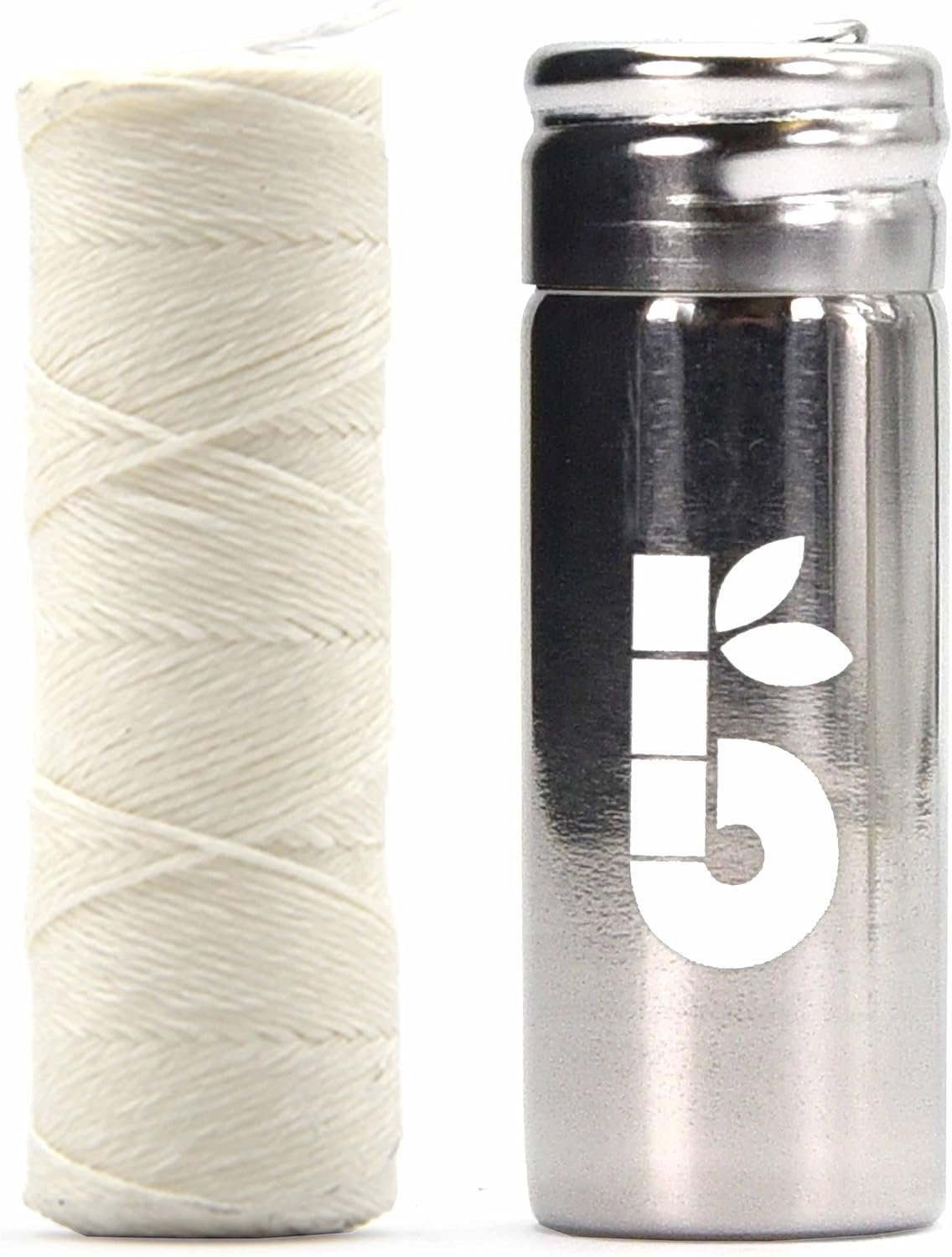 Natural Silk Dental Floss | Candelilla Wax Tooth Floss | Natural Dental Tape | Plastic Free Dental Floss | Eco Floss | Stainless Steel Dispenser | Zero Waste Floss | Silk Floss Mint | 55 yd | Bambaw