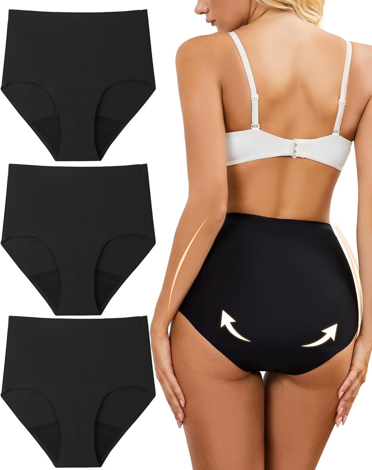 Period Underwear for Women High-Waist, Leakproof Reusable Panties for Heavy Flow & Bladder Leak Incontinence