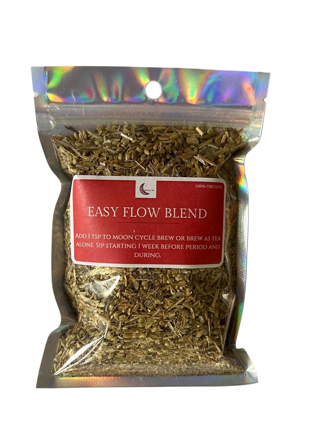 Easy Flow Blend – Herbal Tea for Heavy & Prolonged Periods, Clotting & Cramps | Hormone Balancing Support for Fibroids, PCOS, Postpartum & Womb Wellness | Caffeine-Free | Quartzy Blu (1 oz)