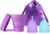 Small Menstrual Cup with Collapsible Storage Cup, Leak-Proof Design with Medical Grade Silicone Period Cups Reusable Comfortably use for 12 Hours(S+XS)