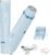 Bikini Trimmer for Women,2-in-1 Electric Razors for Womens with Painless Ceramic Blades,Waterproof Wet & Dry Use,Rechargeable Dual Head Electric Shaver for Pubic Legs Underarm Face Hairs& Body