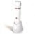 OLOV Electric Body Hair Trimmer – Groin Trimmer for Men – Bikini Trimmer Women – Wet/Dry Shaver Groomer, Replaceable Ceramic Blade Heads, USB Recharge Dock, Waterproof Hygiene Razor, White