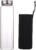 sunkey Glass Water Bottle 32 oz High Borosilicate with Neoprene Sleeve Leak Proof Lid Reusable Eco Friendly Bpa Free