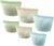 6 Pack Reusable Silicone Food Storage Bags, Emptycolor Reusable Bags, Leakproof Freezer Bag for Sandwich, Snack, Dishwasher Safe, BPA Free