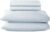 100% Organic Cotton Sheets Full Size – GOTS Certified Organic Bed Sheets with Deep Pocket 500 Thread Count and Cozy Sateen Weave Gets Softer with Each Wash – Luxury 4 Piece Set (Powder, Full)