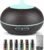 550ml Large Capacity Essential Oil Diffuser with 6 Essential Oil Set, Aromatherapy Ultrasonic Air Humidifier with Timer Setting, 7 Color LED Night Light and Waterless Auto-Off Functions for Home, Spa