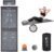 Extra Long Yoga Acupressure Mat Set,Massage Acupuncture Mat Large,Magnetic Mat Acupressure Body mat and Pillow for Neck Back Pain Relief(Grey)