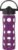 Lifefactory 16-Ounce Glass Water Bottle with Pivot Straw Cap and Protective Silicone Sleeve, Plum