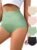 Women’s High Waisted Underwear Slightly Tummy Control Cotton Panties Full Coverage Postpartum Briefs 4 Pack