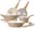 SENSARTE Ceramic Pots and Pans Set Nonstick, Kitchen Cookware Sets, 14-Piece Induction Cookware, Non-toxic Healthy Non Stick Cooking Set, with Frying Pans Set, PFAS PTFE PFOA PFOS Free