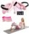 Thigh Trainer for Women, Adjustable Resistance Pelvic Floor Exercise Device with Adjustable Leg Straps & LED Display, 360° Rotatable Inner Thigh Exerciser with 3 Resistance Bands for Women
