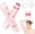 Bikini Trimmer for Women, 2 in 1 Electric Razors for Women, Dermave Bikini Shaver, IPX7 Waterproof & Easy Cleaning, Ceramic Blade, 120 Min Cordless Runtime, Ultra Low Silent(Pink).