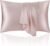 ECOSA Luxurious 30 Momme 100% Mulberry Silk Pillowcase (50x70cm) – 6A Grade Charmeuse Weave, Oeko-TEX® Certified – Frizz-Free Hair & Wrinkle-Free Skin (Light Pink)