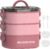 RIKDOKEN Lunch Box, Stackable 3 Layers Containers, Portable 94OZ Large Capacity Leakproof Bento Box with Spoon & Fork & Sauce Boxes, Microwave Safe Lunch Box for Kids and Adults