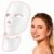 LED Light Therapy Mask for Face and Neck, Cordless & Rechargeable, Infrared,Red & Blue Light for Wrinkles and Acne Care, Full Coverage Skincare Device