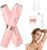 2-in-1 Electric Shaver & Bikini Trimmer with LED Display for Women & Men，IPX7 Waterproof Wet/Dry Electric Razor with Dual Head, Rechargeable Painless Body & Facial Hair Remover (Pink)