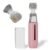 Derma Roller with Liquid Reservoir, Quick Serum Applicator for Lips, Skin, Hair, Wrinkles, Easy to Use Micro Needle Roller Without Serum, 105 Titanium Needles 0.25 mm (PINK)