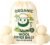 Organic Wool Dryer Balls 6 Pack – 100% Organic Fabric Softener, Reusable Dryer Ball Set for Reducing Wrinkles and Static, Hand-Felted, Hypoallergenic. Dryer Sheets Alternative. Size XL