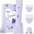 Risina Bikini Trimmer for Women – Wet/Dry Womens Electric Shaver for Legs, Replaceable Body Hair Blade Heads&Hair Remover for Face Head, No Nick, No Cut, No Razor Burn, Purple
