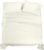 ROYALE LINENS 100% Organic Cotton Queen Sheet Set – Percale Weave – 4 Pieces Set – 1 Flat, 1 Deep Pocket Fitted Sheet and 2 Pillowcases – Ivory Bed Sheets – Sábanas Queen – Crisp Cool (Ivory)