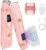 Electric Razors Bikini Trimmer for Women,Dual Head Electric Shaver with Ceramic Blade,IPX7 Waterproof & Painless Foil Shaver Razors with USB Charging Led Display,for Armpit Leg Body Facial,Pink