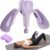 Pelvic Floor Exercise Devices 77 lb Adjustable Kegel Inner Thigh Exerciser and Hip Trainer Workout Equipment for Home Postpartum Recovery Women Men, with Band, Purple